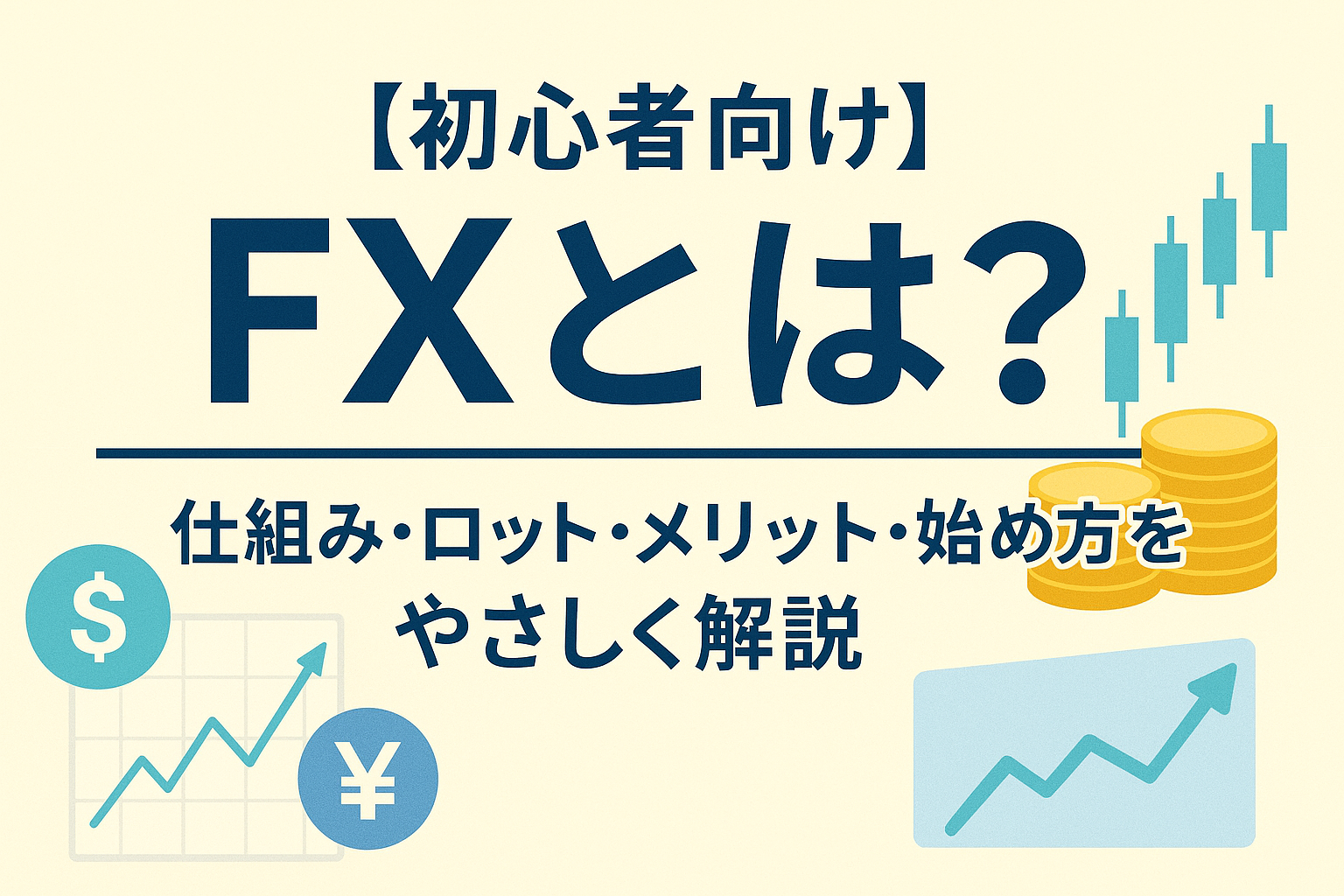 【初心者向け】FXとは?仕組み・ロット・メリット・始め方をやさしく解説